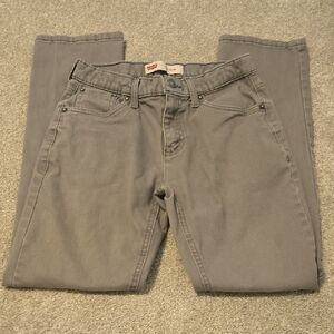 Levi's 511 Silm Gray Straight Leg Jeans Boys Size 16 Reg